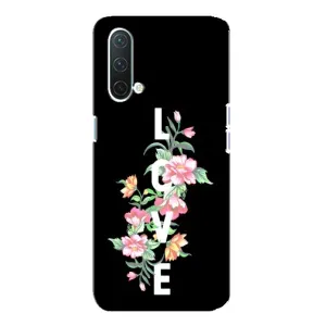 Чехлы для любимой на ВанПлас Норд СЕ 5G (VPrint) (Цветы LOVE)