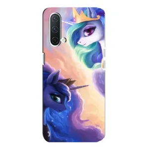 Чехол для ВанПлас Норд СЕ 5G - (Единорожки - Новинки) (AlphaPrint) (Единорожки)