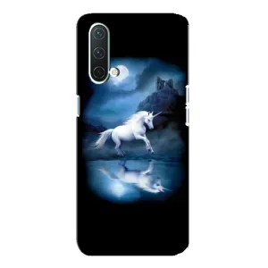 Чехол для ВанПлас Норд СЕ 5G - (Единорожки - Новинки) (AlphaPrint) (Единорог)