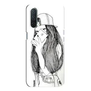 Чехол с печатью для OnePlus Nord CE 5G - (Мода) (AlphaPrint) (Фото девочки)