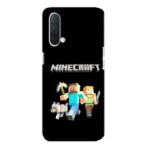 Чехол Майнкрафт на OnePlus Nord CE 5G (AlphaPrint) Minecraft (герои Minecraft)