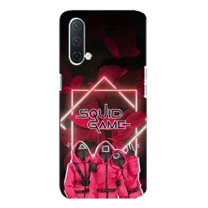 Чехол Гра в кальмара для OnePlus Nord CE 5G (Охранники Игра кальмара)