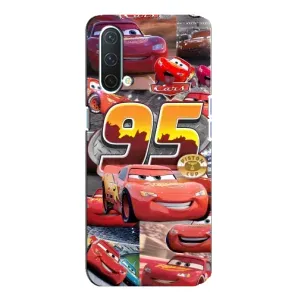 Силиконовый чехол Маквин для OnePlus Nord CE 5G (Коллаж Молния Маквин)