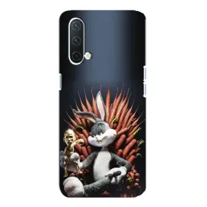 Популярные Чехлы с картинками для ВанПлас Норд СЕ 5G (Король Кролик)