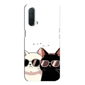 Чехол с рисунком кот на OnePlus Nord CE 5G (Коты в очках)