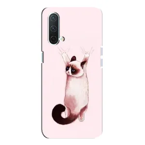 Чехол на ВанПлас Норд СЕ 5G с Котами (VPrint) (Котик падает)