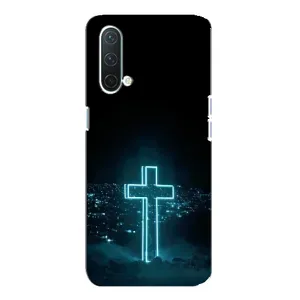 Чехол для OnePlus Nord CE 5G (AlphaPrint) - (Христианские) (Крест и город)