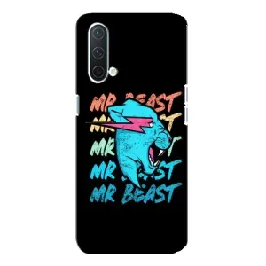 Чехлы Мистер Бист для ВанПлас Норд СЕ 5G (logo Mr beast)