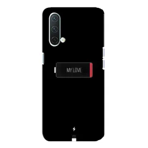 Чехлы для любимой на ВанПлас Норд СЕ 5G (VPrint) (Love battery)