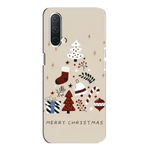 Рождественские, Праздничные Чехлы для ВанПлас Норд СЕ 5G (Merry Christmas)