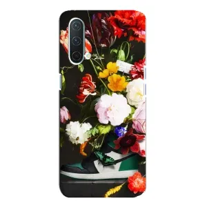 Брендновые Чехлы для OnePlus Nord CE 5G - (PREMIUMPrint) (Nike цветы)