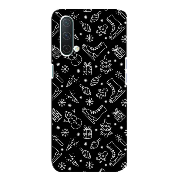 Чехол с принтом «Новогодний фон» для OnePlus Nord CE 5G