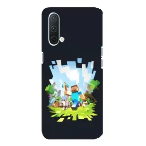 Чехол Майнкрафт на OnePlus Nord CE 5G (AlphaPrint) Minecraft (персонажи Minecraft)