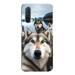 Чохол з Хаскі OnePlus Nord CE 5G - (AlphaPrint) (Селфі Хаскі)
