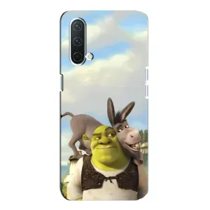 Чехол с мультфильмом Шрек на OnePlus Nord CE 5G (Шрек и Осел)