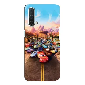 Силиконовый чехол Маквин для OnePlus Nord CE 5G (Тачки на трассе)