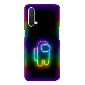 Чехол Амонг Ас для OnePlus Nord CE 5G (AlphaPrint) (Яркий скин)