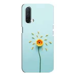 Чехлы с Цветами для OnePlus Nord CE 5G (VPrint) (Желтый цветок)
