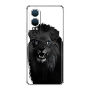 Чехлы с картинками животных OnePlus Nord CE4 Lite (Черный ЛЕВ)