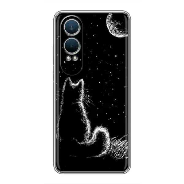 Чехол с принтом «Котик и луна» для OnePlus Nord CE4 Lite Чехол с принтом «Котик и луна» для OnePlus Nord CE4 Lite
