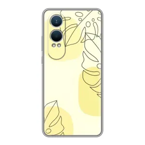 Силиконовый чехол с принтом в цветах на OnePlus Nord CE4 Lite