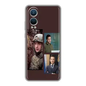 Чехол для OnePlus Nord CE4 Lite (AlphaPrint - с принтом Зеленского) (Президент)