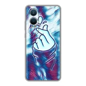Чехол с принтом для OnePlus Nord CE4 Lite (AlphaPrint - Знак сердечка) (Радужное сердце)