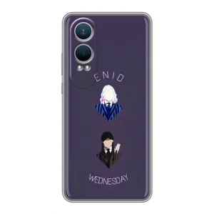 Чехлы Венсдей на OnePlus Nord CE4 Lite Уэнсдей (AlphaPrint) (Уэнздей и подруга)