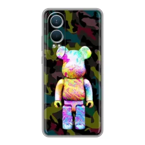 Чехлы для OnePlus Nord CE4 Lite - Bearbrick Louis Vuitton (PREMIUMPrint) (Яркий Bearbrick)