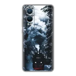 Новогодние, Праздничные Чехлы для OnePlus Nord CE4 Lite - 2024 год (Зимний поезд)