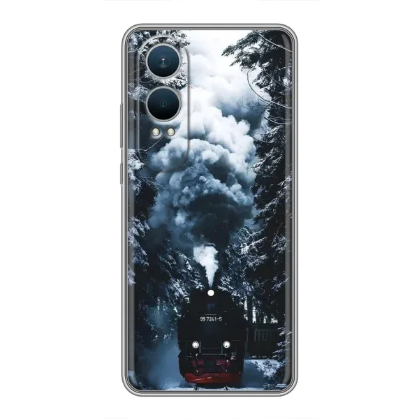 Чехол с принтом «Зимний поезд» для OnePlus Nord CE4 Lite