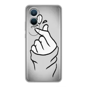 Чехол с принтом для OnePlus Nord CE4 Lite (AlphaPrint - Знак сердечка) (Значок Love)