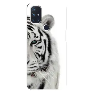 Чехлы с картинками животных OnePlus Nord N10 5G (Белый Тигр)