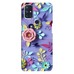Чехлы с Цветами для OnePlus Nord N10 5G (VPrint) (Цветочный дизайн)