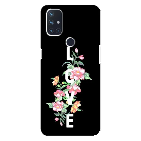 Чехол с принтом «Цветы LOVE» для OnePlus Nord N10 5G