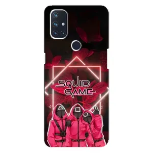 Чехол Гра в кальмара для OnePlus Nord N10 5G (Охранники Игра кальмара)