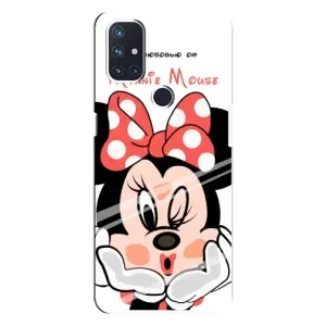 Эксклюзивный чехол для OnePlus Nord N10 5G (AlphaPrint - Мультяшные) (Маус Минни)