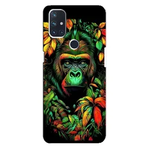 Чехол с Обезьянами OnePlus Nord N10 5G - (AlphaPrint) (Обезьяна в тропиках)