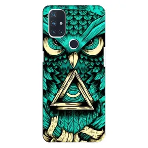Чехол с птицами на OnePlus Nord N10 5G (VPrint) (Сова с глазом)
