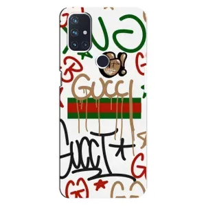 Брендновые Чехлы для OnePlus Nord N10 5G - (PREMIUMPrint) (Стиль GUUCI)
