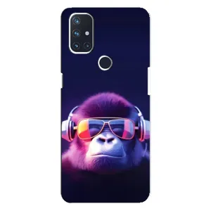 Чехол с Обезьянами OnePlus Nord N10 5G - (AlphaPrint) (Стильная обезьяна)