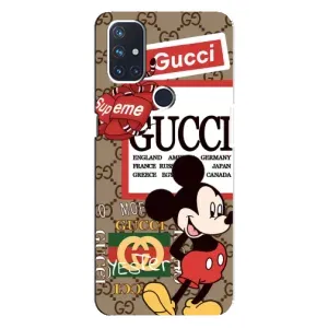 Чехол Disney Mouse OnePlus Nord N10 5G (PREMIUMPrint) (Стильный Микки)