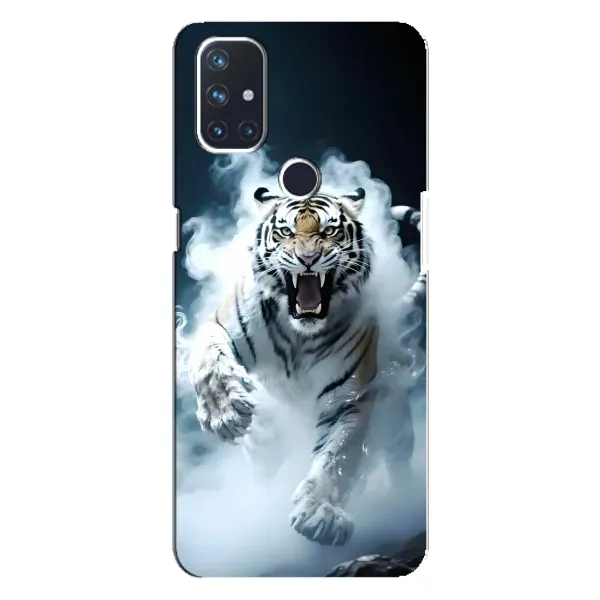 Чохол з принтом «Білий тигр у диму» для OnePlus Nord N10 5G Чохол з принтом «Білий тигр у диму» для OnePlus Nord N10 5G
