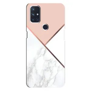 Мраморный чехол на OnePlus Nord N10 5G (VPrint) (Тройной мрамор)