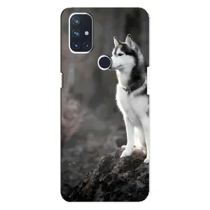 Чехол с Хаски для OnePlus Nord N10 5G - (AlphaPrint) (Верный пес)