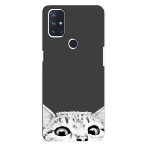Чехол на Норд Н10 5G с Котами (VPrint) (Выглядывает кот)