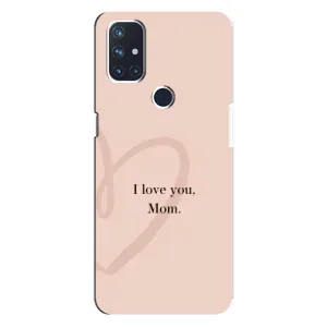 Чехлы для мамы на OnePlus Nord N10 5G (Сердце маме)