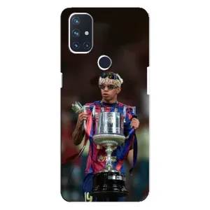 Чехол с футболистом Ламин Ямаль OnePlus Nord N10 5G (Ямаль с кубком)