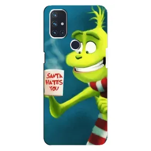Рождественские Чехлы для OnePlus Nord N10 5G (VPrint) (Зеленый Гринч)