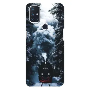 Новогодние, Праздничные Чехлы для OnePlus Nord N10 5G - 2024 год (Зимний поезд)